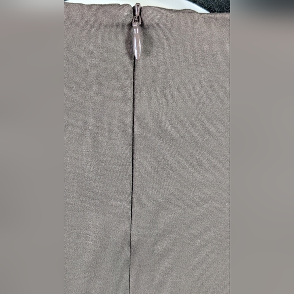 Pari Passu NWT Janice Funnel Dress Espresso Brown Midi 3/4 Sleeve Size D16 - Picture 5 of 12